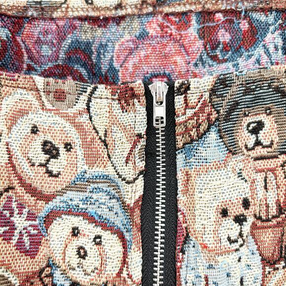 Romwe Womens Y2K Kidcore Teddy Bear Print Tapestry Sleeveless Cropped Top Size L - Picture 5 of 6